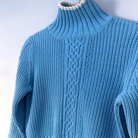 Vintage Sweaters - Y2K vintage Tommy Hilfiger, fisherman style mock neck sweater size small